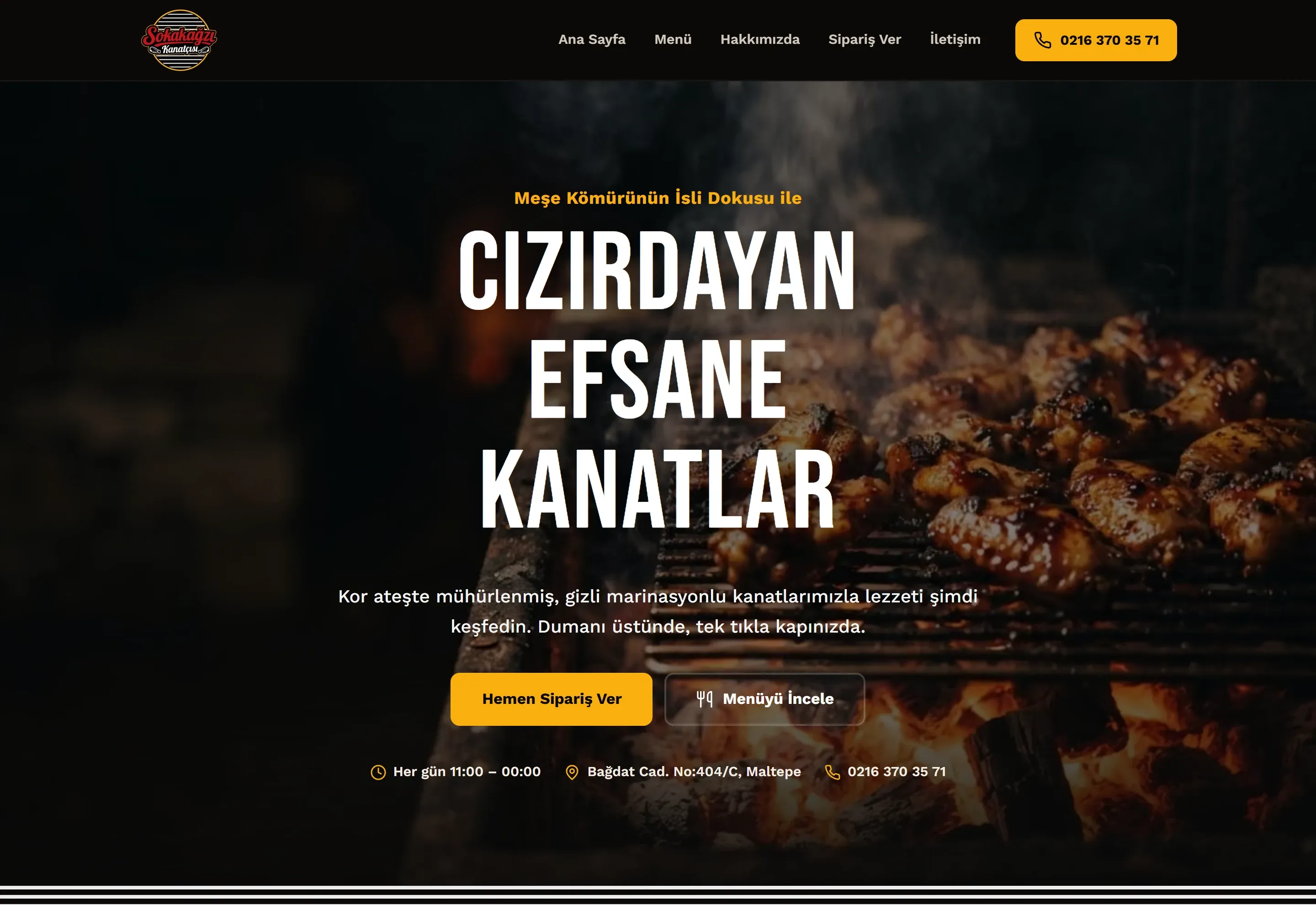 Sokakağzı Kanatçısı web sitesi ekran görüntüsü